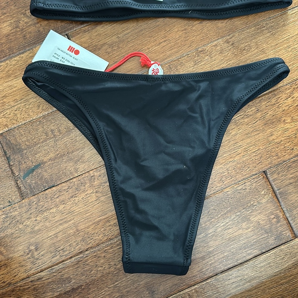 Solid & Striped Black Bikini Set - image 7